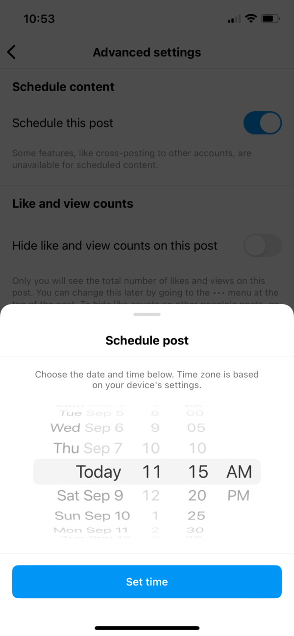 Schedule Instagram Posts