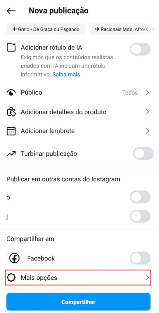 programar postagem instagram