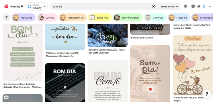 Pinterest bom dia
