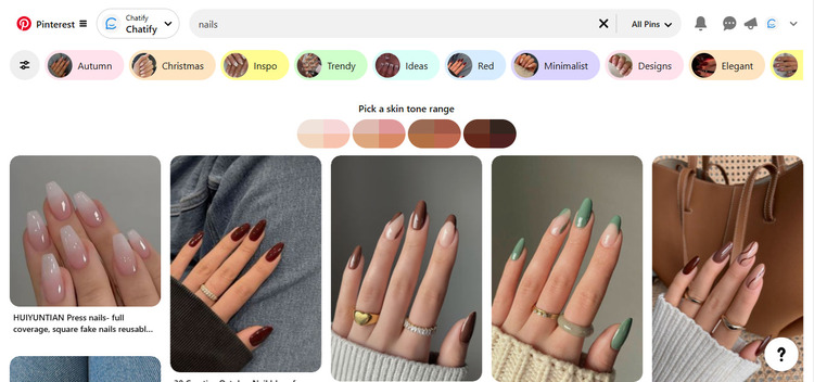 Pinterest unhas