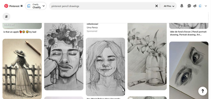 Pinterest desenhos a lápis